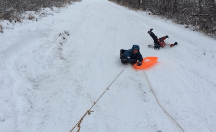 Day 88 – Thankful for Epic Sled&nbsp;Battles
