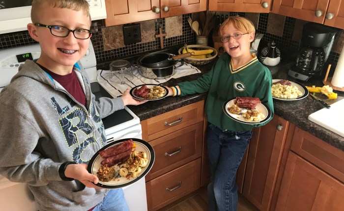 Day 537 – Thankful for a Real Life Episode of Chopped with the&nbsp;Boys