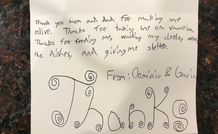 Day 832 – Thankful for My Boys Showing&nbsp;Gratitude