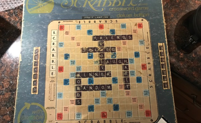 Day 980 – Thankful for Playing Old School Scrabble with the&nbsp;Boys